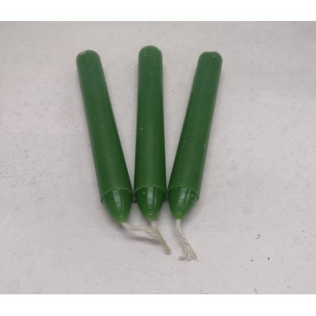 Velas verde cortas