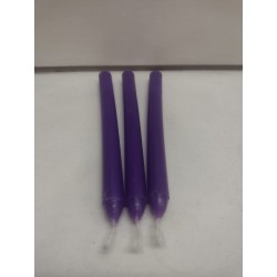 Velas violeta largas